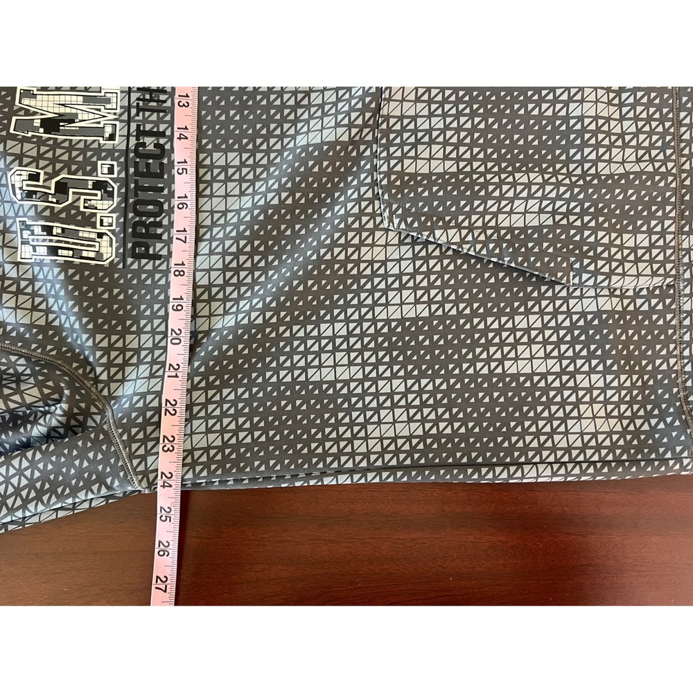 Under Armour Mens US Marines Protect This House Hoodie Gray Geometric LG Loose - Picture 6 of 7